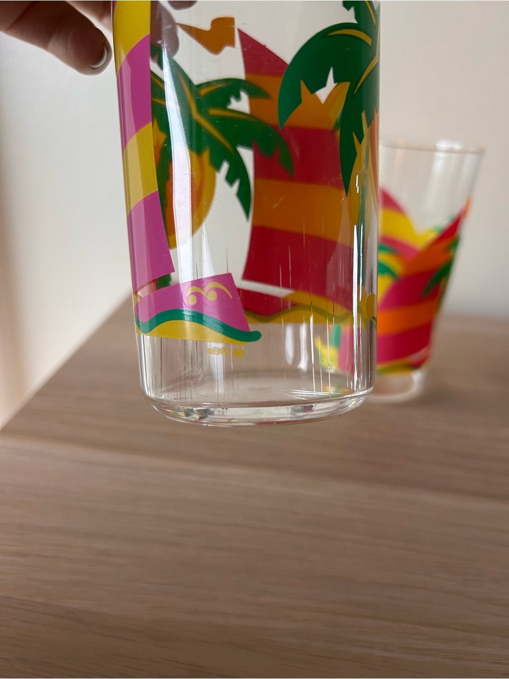 Vintage Tropical Pitcher and Glasses Set - Picture 4 of 7